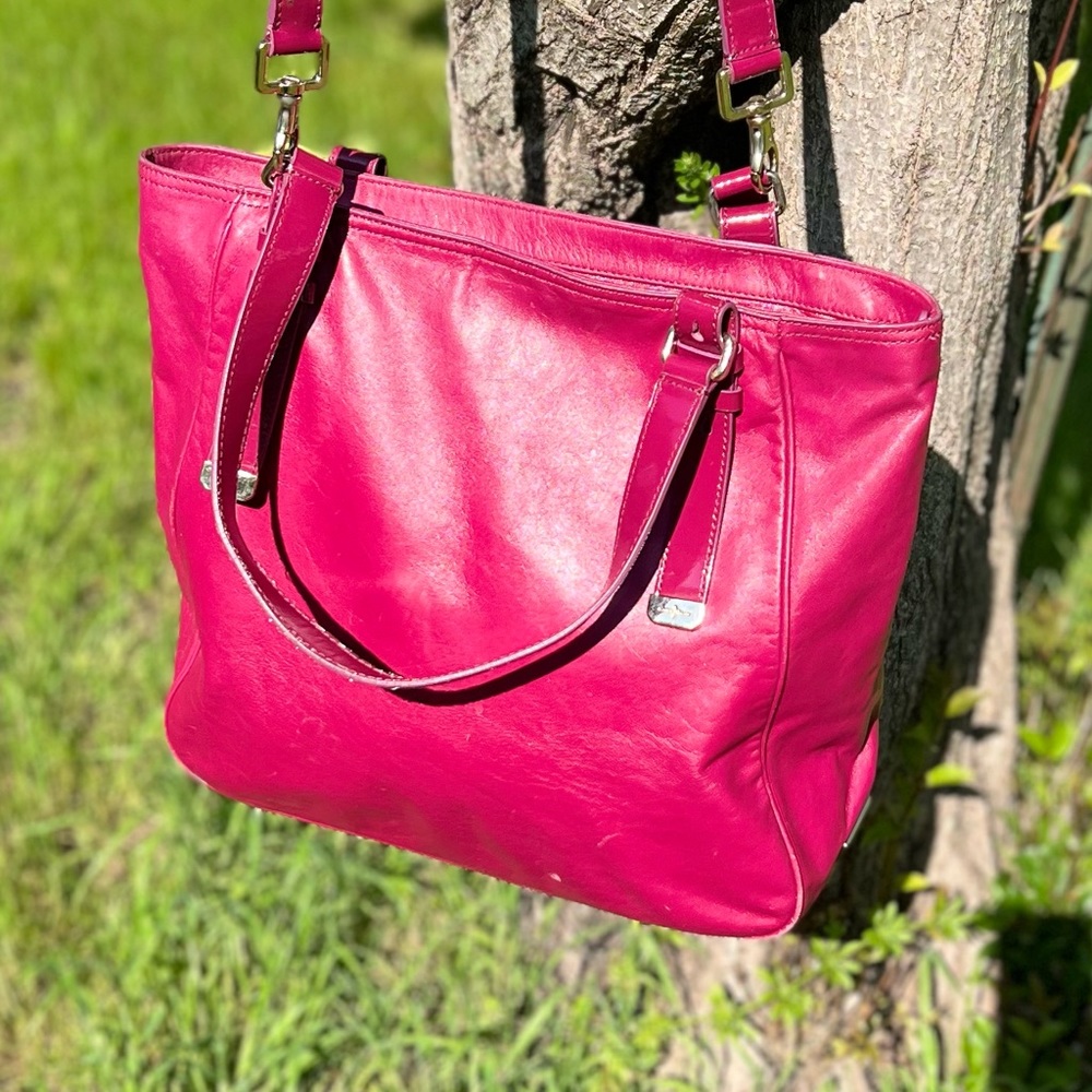 Cole Haan Magenta Leather Purse